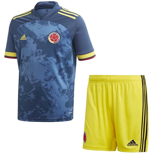 Camiseta Colombia 2ª Niño 2020 Azul